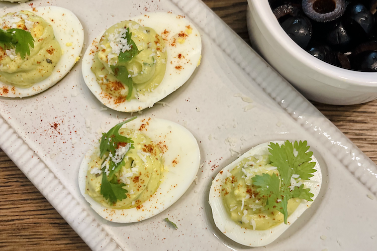 Guacamole Deviled Eggs